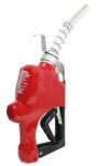 Husky 045708-02 1GS Automatic Nozzle, 1" Inlet NPT, New Farm/Commercial Fueling, Unleaded Without Hold Open Clip With Polymer Hand Guard, Full Grip Guard And Hanging Hook, Red