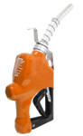 Husky 045708-39 1GS Automatic Nozzle, 1" Inlet NPT, New Farm/Commercial Fueling, Unleaded Without Hold Open Clip With Polymer Hand Guard, Full Grip Guard And Hanging Hook, Orange