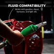 Fill-Rite FRHR10050 1" x 50' Retractable Fuel Hose Reel with Auto Nozzle Suitable for Gasoline, Diesel, Kerosene, and Light Oils