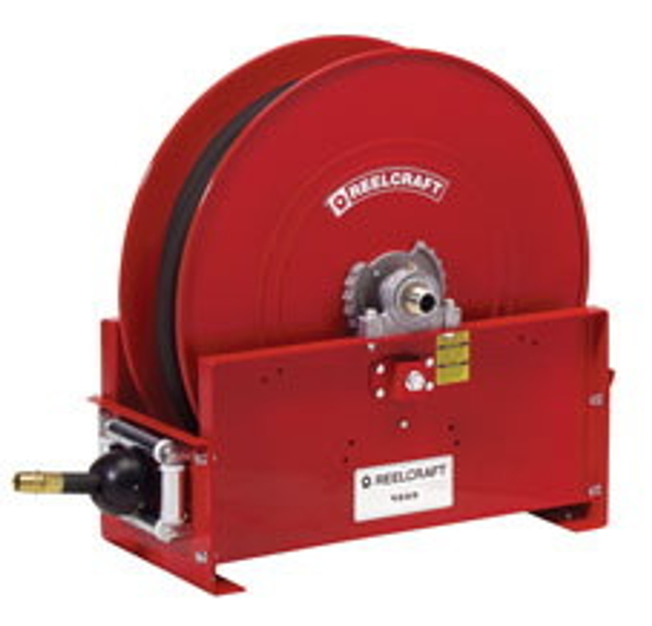 Red Fuel Hose Reel 1 x 50' Spring Driven Retractable Diesel Hose Reel 300  PSI