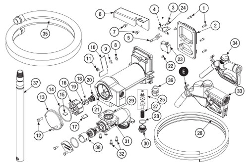 GPI 133501-1 1.25" Vane Kit for Pump M-3120, M-3025