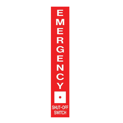 AS-75 Emergency Aluminum Sign