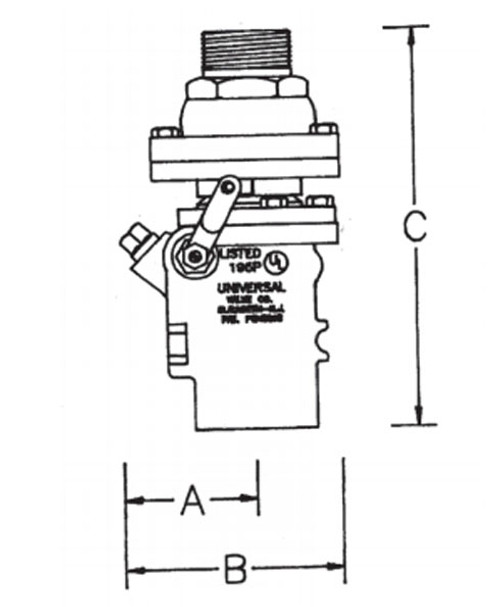 Universal 522DP-RF-15 -Female Double Poppet Safety Valve