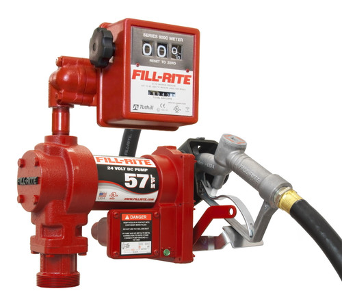 Fill-Rite FR2411GL 24 Volt DC Pump with 807CL Mechanical Meter (15 GPM)