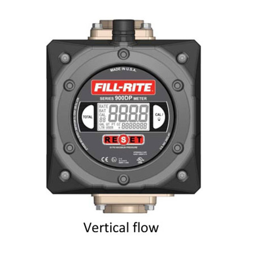 Fill-Rite 900CDPXBSPT - 1" BSPT Digital Meter with Pulser (6-40 GPM)