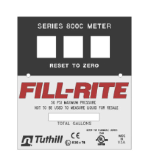 Fill-Rite KIT800FPP Bulk Gallon Faceplate Kit (5 pieces)