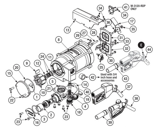 GPI 904003-33 1/4-20 x 1/2 in. Hex Cap Screw for M-3120 Pump Replacement