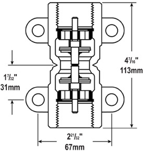 OPW 60VP-1001 1" x 1" FNPT Poppeted Vapor Shear Valve