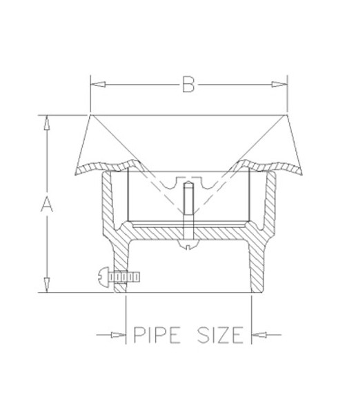 Universal 45-30 - 3" Upflow Vent