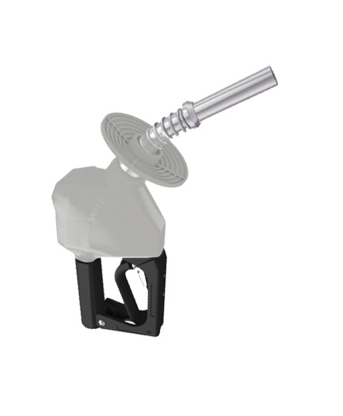 OPW 11BP-0200 3/4'' NPT Silver Automatic Unleaded Nozzle with 2 Piece Handwarmer