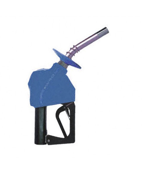 OPW 11BP-0500-E25 3/4'' NPT Blue Unleaded Nozzle with 2 Piece Handwarmer