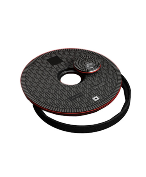 OPW FL100GRAY-CF 40'' Dia. Gray Flat Sealed Composite Cover w/ Single Entry Port on Center OPW FL100GRAY-CF 40'' Dia. Gray Flat Sealed Composite Cover w/ Single Entry Port on Center