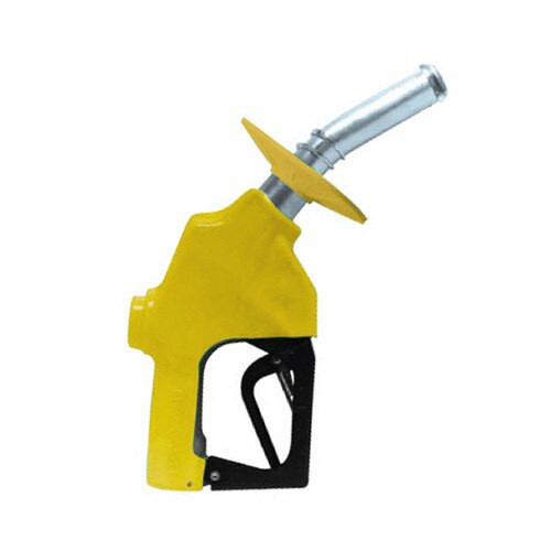 OPW 7H-0900-B20 1'' NPT Yellow Automatic Shut-Off Nozzle w/ Spout Ring