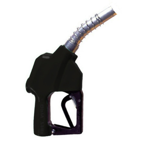 OPW 7HB-5400-B20 1'' NPT Black Automatic Shut-Off Nozzle w/o Spout Ring (No Pressure, No Flow Device)