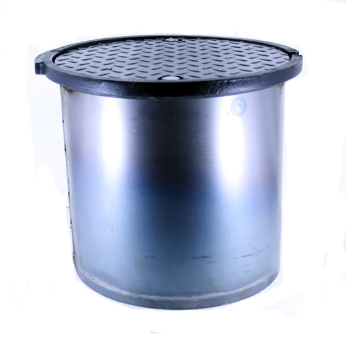 Fairfield Industries 120-12-WT 12" Dia. Watertight Manhole w/ 12" Skirt & Cast Iron Frame & Diamond Plate Cover Fairfield Industries 120-12-WT 12" Dia. Watertight Manhole w/ 12" Skirt & Cast Iron Frame & Diamond Plate Cover