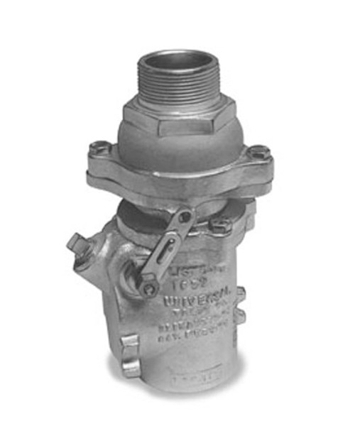 Universal 521DP-RM-15 1-1/2'' Male Double-Poppet Safety Valve