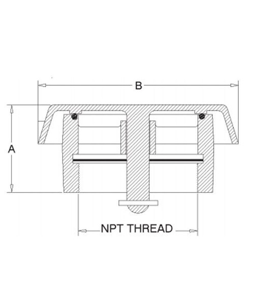 Universal 48-40 4" Blow Off Vent