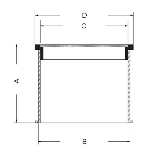 Universal 68-2410 24" x 10" Multi-Purpose Standard Round Manhole