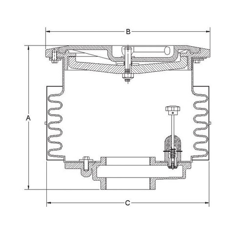 Universal 71CD-1212-SP 5 Gal. Spill Container w/ All Weather Ring & Internal Drain