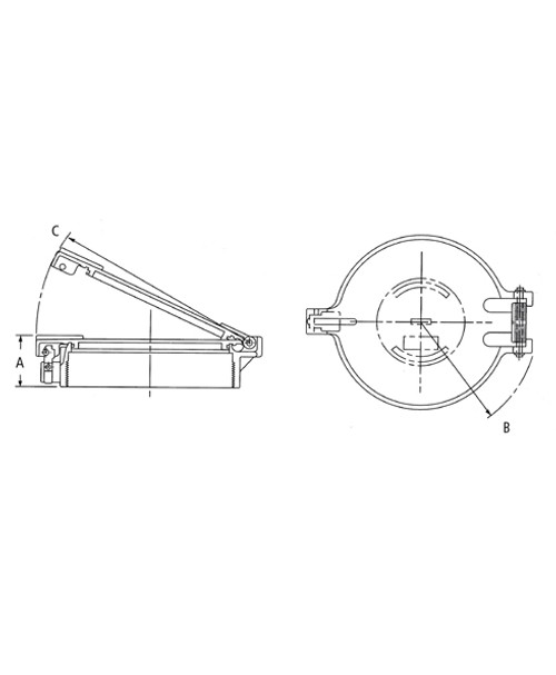 OPW 202F-0600 8'' Flange Mount Emergency Vent