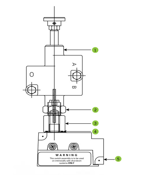 Franklin Fueling 88115501 Adapter - Valve to Switch