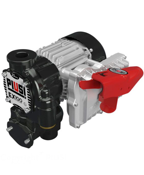 Piusi F00390000 EX100 120V 25GPM Continuous Duty Fuel Pump w/ Foot Mount