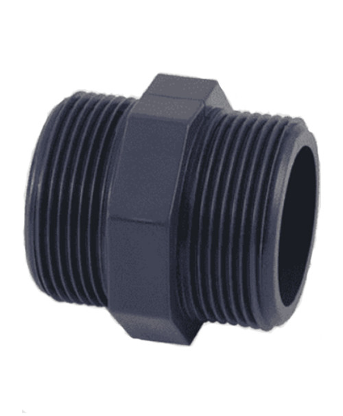 Piusi F15176000 Plastic 1'' M x M BSP Nipple Piusi F15176000 Plastic 1'' M x M BSP Nipple