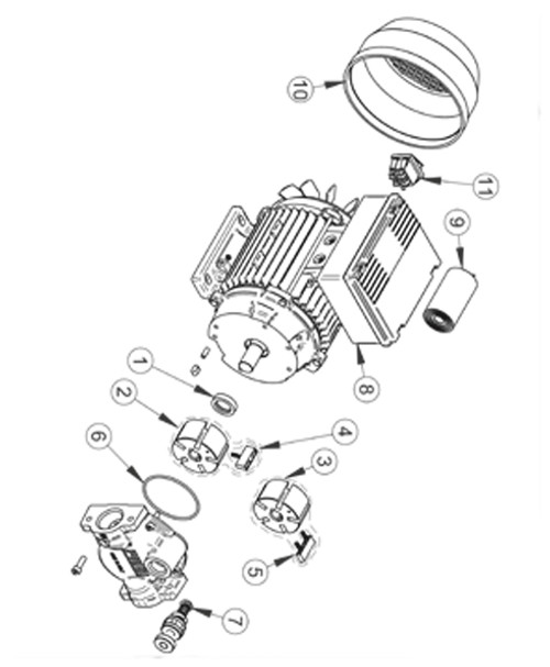 Piusi R13925000 Blades + Spring + Rotor Kit for Viscomat 90 Pump