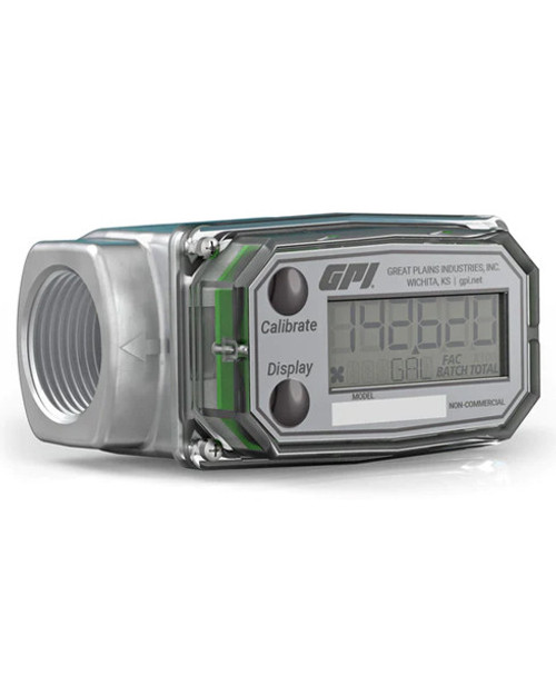 GPI 113700-01 1'' Aluminum Digital Methanol Meter (3 - 50 GPM)