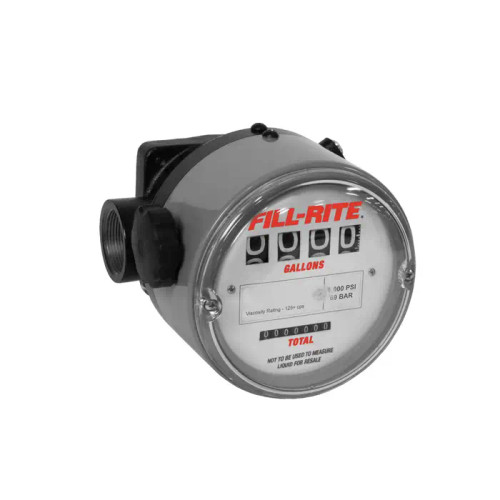 Fill-Rite TN740AN1CAA1LAI 1.5-40 LPM 1'' NPT 4-Digit Mechanical Fuel Transfer Meter (Liter)
