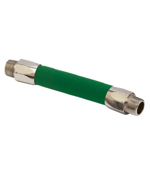 Husky CP10HWG14LSV EagleFlex® 5/8'' x 14' Green Low Cost Hardwall Whip Hose with One Zinc Coupling & One Swivel Coupling