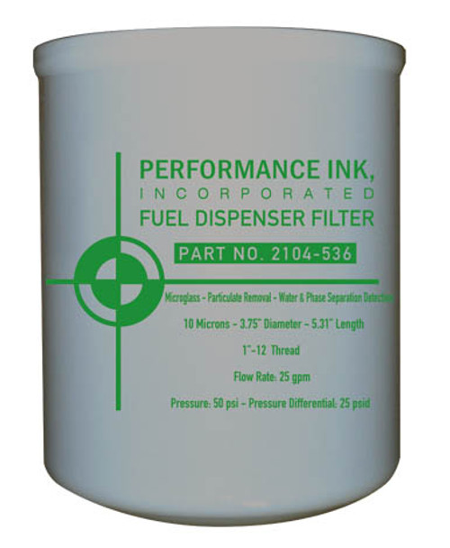 Performance Ink PI-2104-536 300MB-10 10 Micron Fuel Dispenser Filter