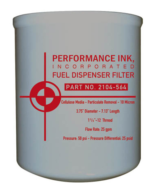 Performance Ink PI-2104-564 250A-10 10 Micron Fuel Dispenser Filter