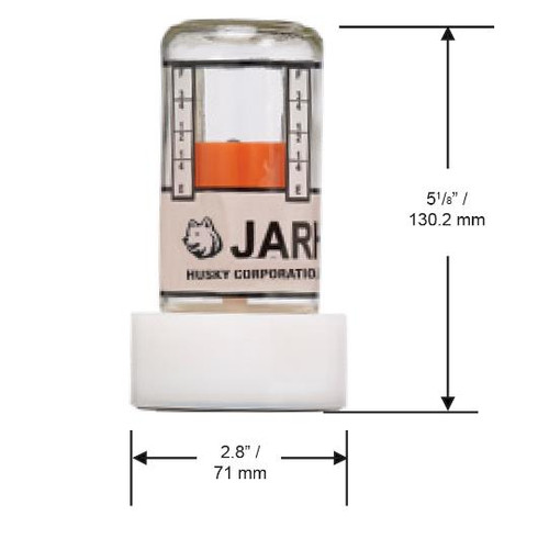 Husky 007625 BJE® Jarhead 275 Gallon Sightglass Tank Gauge for 18'' – 72'' Tank Depth with 2'' Tank Fitting