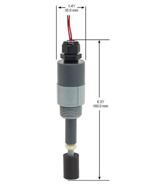 Husky 009503 BJE® Remote 55 Gallon Drum High Level Sensor for 007 Wall Mounted Tank Alarms