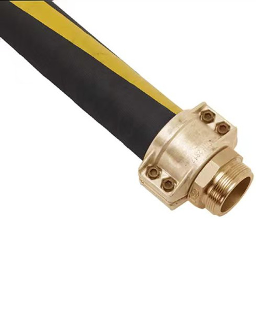 Husky CP400905HJGA 2-1/2'' x 75.4' Male x Male BSP Hewitt 4113 Reusable Brass Fitting Aviation Hose