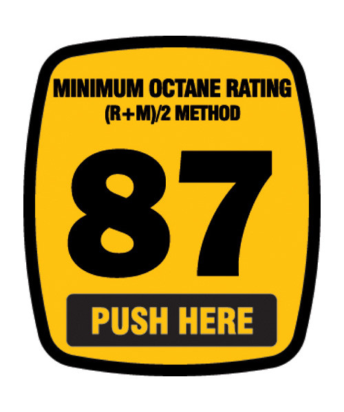 Wayne 888460-001-003 Ovation 87 Octane Decal Wayne 888460-001-003 Ovation 87 Octane Decal