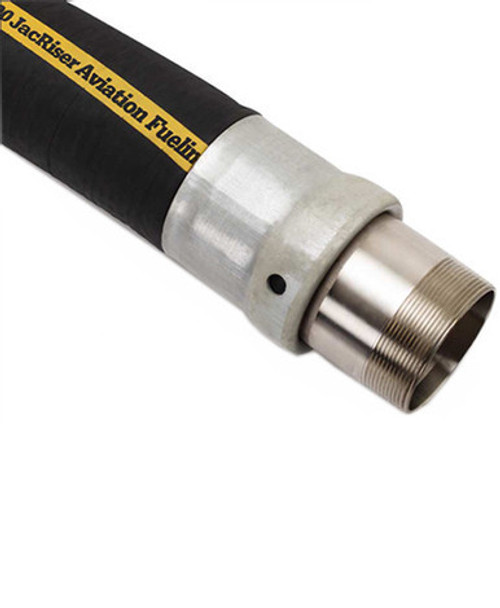 Husky CP480984JABA 3'' x 82' Male x Male NPT Hewitt 5500 JacRiser Brass Fitting Aviation Hose (Not Reuseable)