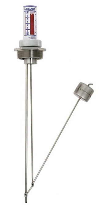 Krueger Sentry Gauge HS3-2-40 Type HS3 2'' Opening Liquid Level Therma Gauge for 40'' Depth Tank