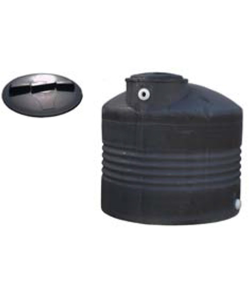 Quadel Industries QI-1013 300 Gallon Black Plastic Water Storage Tank