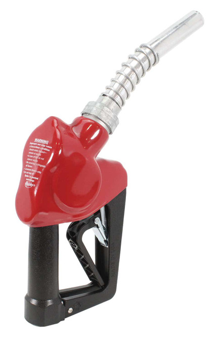 Husky E1595133N XS 3/4'' Light Duty Diesel Nozzle with Three Notch Hold Open Clip & Mate Guard & Polymer Handle Cover and Gradual Pressure Relief