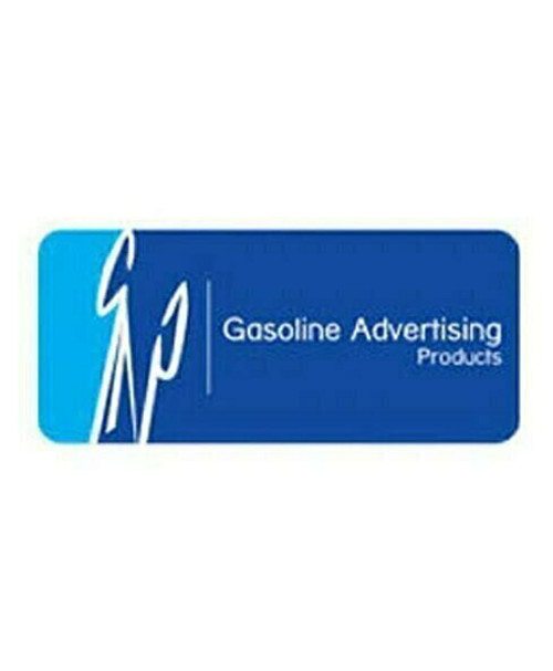 Gasoline Advertising D-541R Red Letters on White Background 25'' x 25'' No Smoking Decal