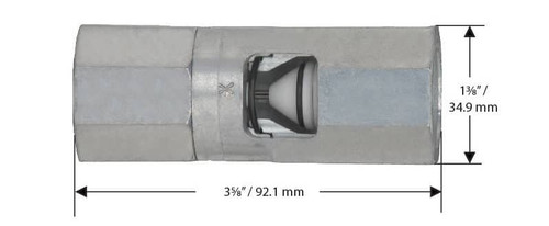 Husky 002273 NPT 3/4'' F X 3/4'' F Safe-T-Break Valve