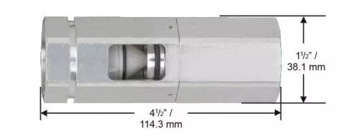 Husky 005812 NPT 1'' F X 1'' F Non-Reconnectable High-Flow / High-Volume Safe-T-Break