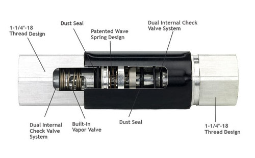 Husky 006560 1-1/4'' Reconnect Vapor Recovery Safe-T-Break ORVR