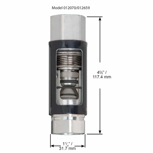 Husky 012659 DEF 3/4'' F x 3/4'' F BSPP Reconnect DEF Safe-T-Break