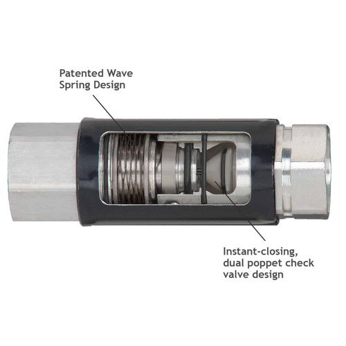 Husky 012659 DEF 3/4'' F x 3/4'' F BSPP Reconnect DEF Safe-T-Break