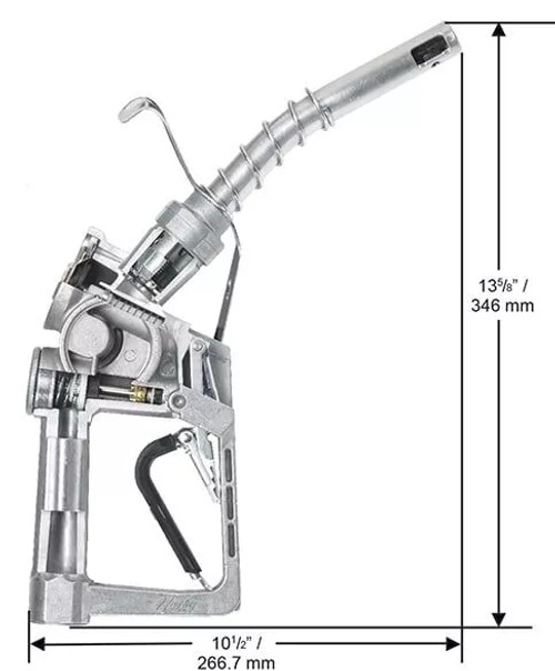 Husky 504307-01 XFS 3/4'' Blue Light Duty Diesel Rebuilt Nozzle without Hold Open Clip with Hook