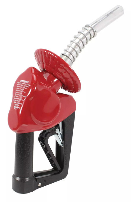 Husky E159561-03 XS 3/4'' Light Duty Diesel Nozzle with Three Notch Hold Open Clip & 1808 Waffle Splash Guard & Mate Guard and Polymer Handle Cover