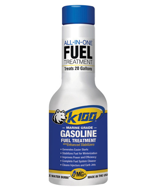 Husky K1008MG K100 MG+ 8 OZ. Bottle Gasoline Fuel Treatment & Stabilizer - Treats up to 20 Gallons (Case of 12 Bottles)